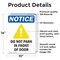 Signmission Do Not Park In Front Of Door Sign, Vinyl Decal, 10in W x 14in L, 2PK OS-2PACK-NS-D-1014-V-11329 - alternate 4